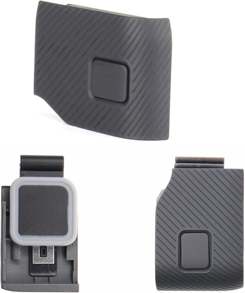 Besvalo غطاء باب جانبي بديل لجهاز GoPro 5/6/7، غطاء منفذ USB مقاوم للغبار والماء، قطعة إصلاح، مناسب لجهاز GoPro Hero 5/6/7 بلاك - Image 3